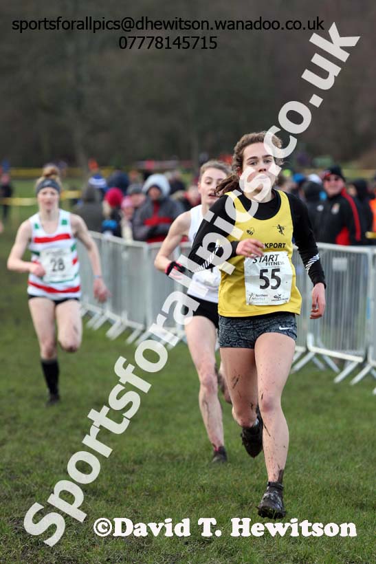 Womens under-20 Northern Cross Country Champs., Witton Park, Blackburn. Photo: David T. Hewitson/Sports for All Pics